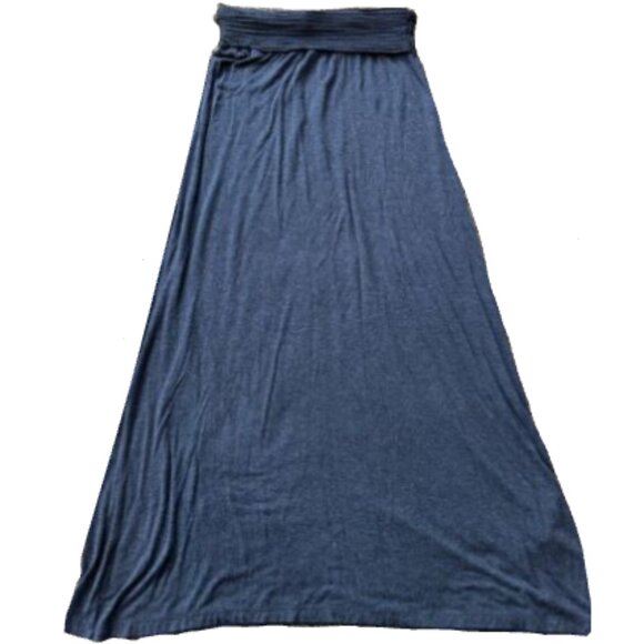 Max Studio Sophie Fold-over Stretch Jersey Maxi Skirt - Picture 6 of 9